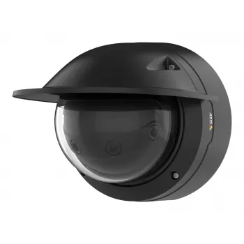 AXIS Q3819-PVE behuizing – zwarte outdoor camerabehuizing met schroeven en weerbescherming
