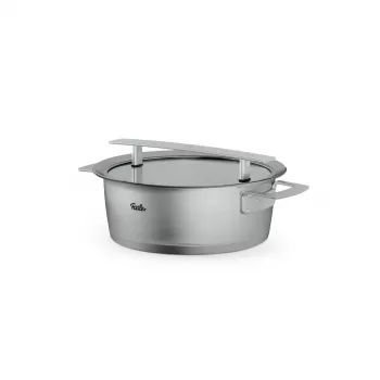 Fissler Phi Collection braadpan met glazen deksel 24 cm, 3,9 L