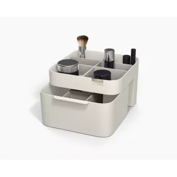 Joseph Joseph Viva cosmeticabox met lade - wit/grijs