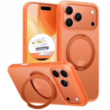 TORRAS Ostand Pro MagSafe hoesje voor iPhone 17 Pro Max - Energy Orange