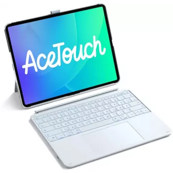 INATECK Keyboard Ace Touch iPad 13 compatibel QWERTZ blauw