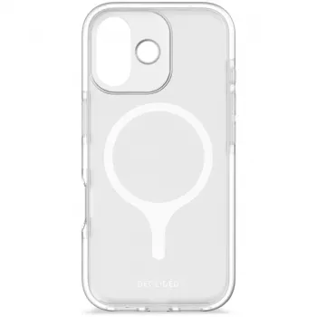 Decoded DropTec transparante achterkanthoes voor iPhone 17 met MagSafe (Frosted White)