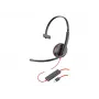 Poly Blackwire C3210 USB-C Headset met enkele oorkap (209748-22)