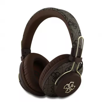 GUESS draadloze Bluetooth-headset 4G metal logo bruin GUBHS72P4FC4MW