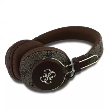 GUESS draadloze Bluetooth-headset 4G metal logo bruin GUBHS72P4FC4MW