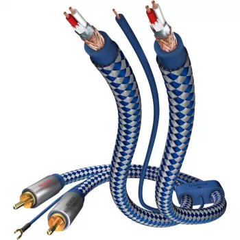 IN-AKUSTIK Premium II Phono RCA interconnectkabel 1,5 m zwart