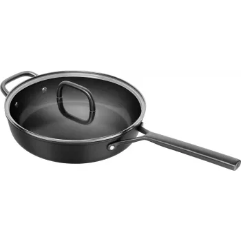 ZWILLING Milano sauteerpan met glazen deksel 28 cm, zwart