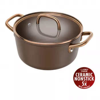 ZWILLING Milano Soeppan met glazen deksel 24 cm, Bruin