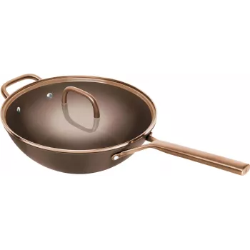 ZWILLING Milano Wok met glazen deksel 30 cm, Bruin