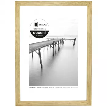 NIELSEN DESIGN Nielsen 6721006 fotolijst met clip A4 21x29,7 cm transparant glas MDF
