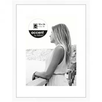 NIELSEN DESIGN Aura fotolijst 18x24 cm wit hout incl. passe-partout 1134001