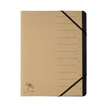 Pagna 40061-11 hefboommap - A4 - 80 mm rugbreedte - karton - bruin - 1 stuk