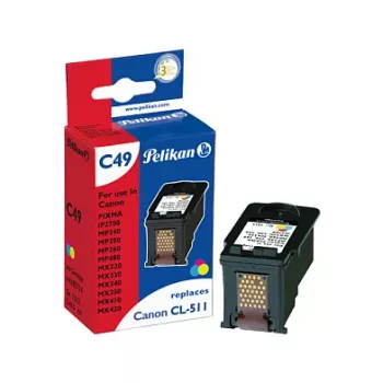 Pelikan compatibele inktpatroon voor Canon CL-511XL driekleurig (cyaan, magenta, geel) - hoge capaciteit