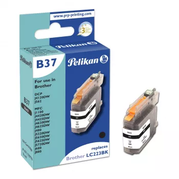 Pelikan B37 Compatibele inktcartridge voor Brother LC-223BK, zwart, 600 pagina's