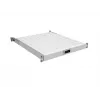 EFB 19-inch 1U uitschuifbare lade, diepte 550-650 mm, 30 kg draagvermogen, RAL7035 Lichtgrijs