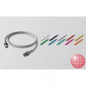 EasyLan PushPull IP20 patchkabel Cat. 6A DualBoot 1m grijs