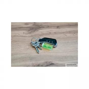 Kabelmeister Mini Waterpas met sleutelhanger - Zwart