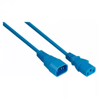 KABELMEISTER IEC C14 naar C13 verlengkabel, Blauw, 1,0 m, 1,00 mm², 10 A, 250 V
