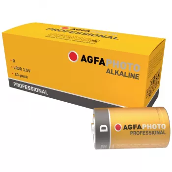 AGFAPHOTO Professional LR20 Mono D alkalinebatterij 1,5V 10-pack