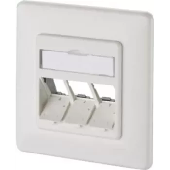METZ CONNECT 130B20D31002KE Keystone 3-poorts inbouw data-aansluitpunt leeg zuiverwit