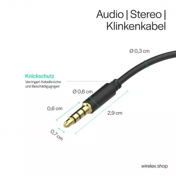 ShiverPeaks audiojackkabel mini jack