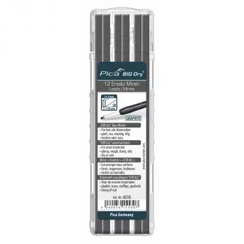 PICA-MARKER Pica BIG DRY navulminen 2B zwart 12-pack 150 mm