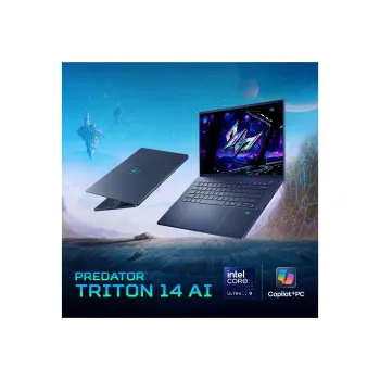 Acer Predator Triton 14 AI PT14-52T-987D Copilot+ PC 14,5 inch WQ2.8K OLED Touch 120Hz laptop, Intel Core Ultra 9 288V, 32GB RAM, Windows 11 Home