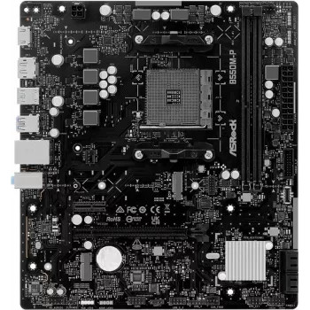 ASRock B550M-P AM4 mATX moederbord - AMD B550-chipset, DDR4, PCIe 4.0