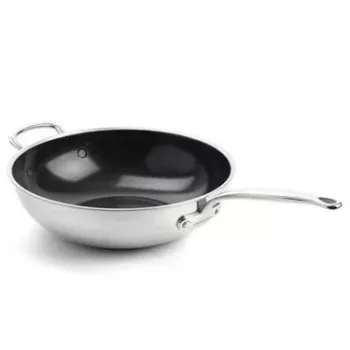 GreenPan Premiere wok 30 cm roestvrij staal