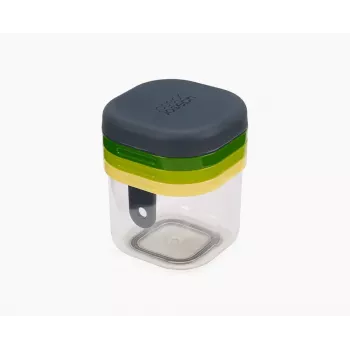 Joseph Joseph Multi-Prep Mini 3-delige keukenhulpenset, handmatige mini-snijder met spiraalsnijder en dikke en dunne snijder, meerkleurig (20231)