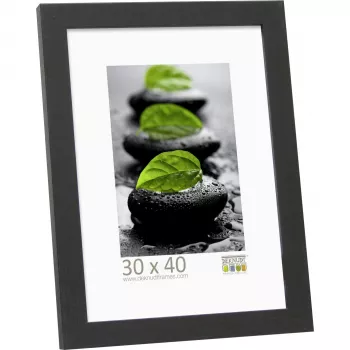 DEKNUDT S44CF2 30x40 houten fotolijst zwart - staand en liggend