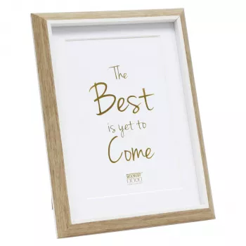 Deknudt S46WG4 P1 hars fotolijst 30x40 cm naturel/wit met passe-partout