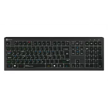 LogicKeyboard ASTRA 2 Bedraad USB-toetsenbord voor Windows - UK-layout - Zwart - Verlicht