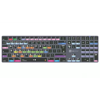 Logickeyboard FL Studio TITAN Toetsenbord voor Mac - USB bedraad - Zwart met kleurgecodeerde toetsen