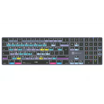 LogicKeyboard DaVinci Resolve 18 Titan SP (Mac) - gespecialiseerd montagetoetsenbord met verlichting en USB-hub