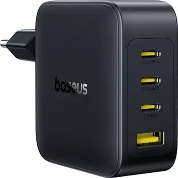 Baseus EnerFill FH11 GaN 140W 3xUSB-C + 1xUSB-A snellader zwart