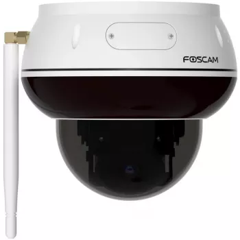Foscam D8T-W wit 4K 8MP buiten Wi-Fi 6 PTZ dome IP-beveiligingscamera met AI-detectie, IK10 vandalismebestendig, IP66 weerbescherming
