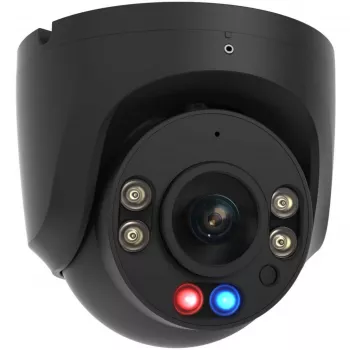 Foscam W5EP bewakingscamera zwart 5MP (3072x1728), PoE, ingebouwde schijnwerper, rood-blauwe waarschuwingslampen en sirene