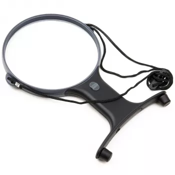 Carson HF-66 MagniFree LED-loeplamp met flexibele zwanenhals, 2x/5x vergroting, 13 cm lens, LED-verlichting, zwart