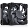 Noctua NF-A12x25 G2 PWM Sx2-PP chromax.black 120 mm behuizingsventilator (2-pack, zwart)