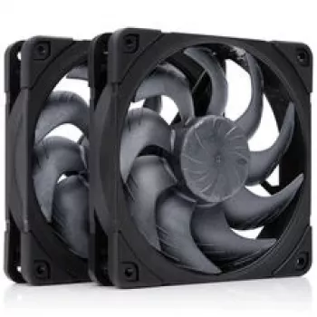 Noctua NF-A12x25 G2 PWM Sx2-PP chromax.black 120 mm behuizingsventilator (2-pack, zwart)