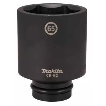 Makita slagdop 1 inch aandrijving 65 mm 6-punts Cr-Mo zwart gefosfateerd E-24810
