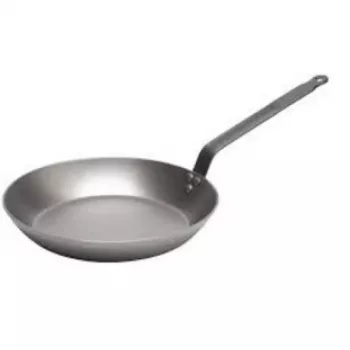 De Buyer Carbone Plus Lyonnaise koekenpan, 28 cm, koolstofstaal