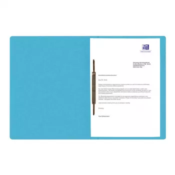 Oxford TOP FILE+ rapportmap A4 karton 390 g/m² aqua metaalhechting