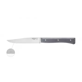 Opinel Tafelmes Facette Set met 4 stuks, Leisteen grijs