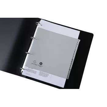 Exacompta Index Tabs Half-formaat A-Z Grijs 20-tab 1 set