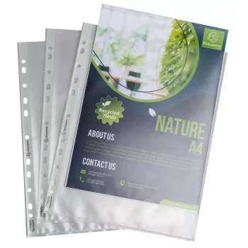 Exacompta Forever 50 insteekhoezen DIN A4+ transparant grained 90 micron