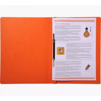 Exacompta Quick binder A4 oranje Colorspan karton 355 g/m² flexibele metalen pinnen