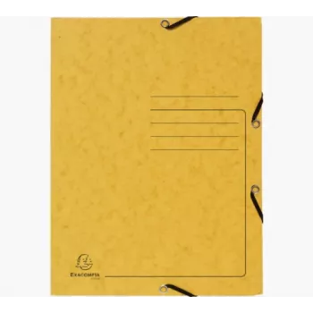 Exacompta Collection Folder 55409E DIN A4 3 kleppen karton geel