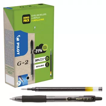 PILOT PEN G2 Greenpack gelpen set blauw 0,4 mm 12-pack